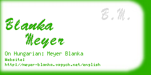 blanka meyer business card